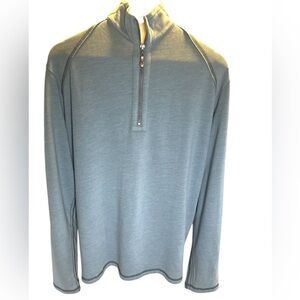 Tommy Bahama Men's Blue Quarter-Zip Pullover